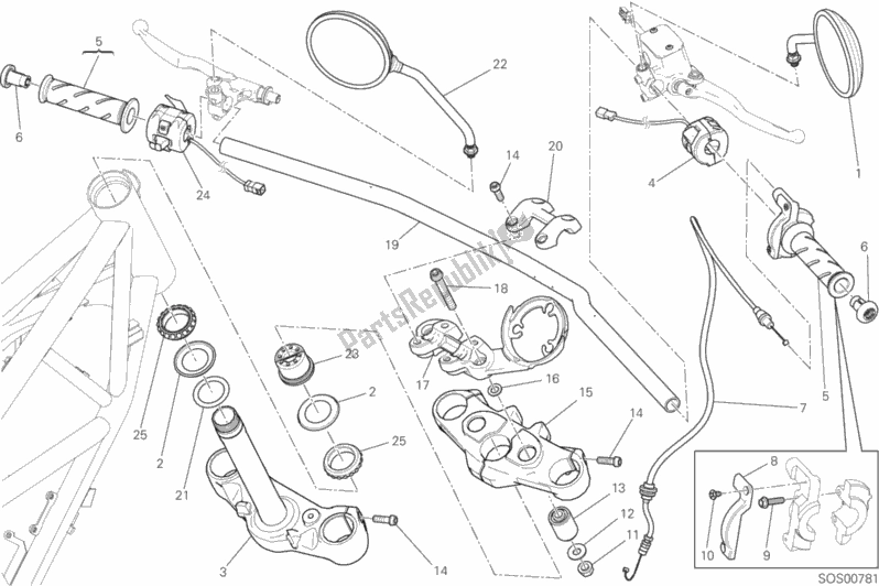 Wszystkie części do Kierownica I Elementy Steruj? Ce Ducati Scrambler Sixty2 Thailand 400 2019 Wszystkie części do Kierownica I Elementy Steruj? Ce Ducati Scrambler Sixty2 Thailand 400 2019